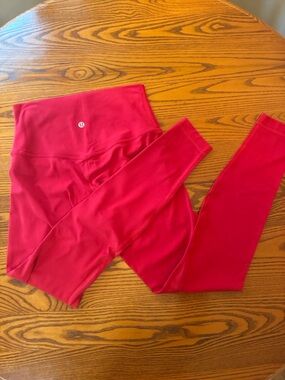 lululemon athletica Women’s bright red High-Waist Leggings